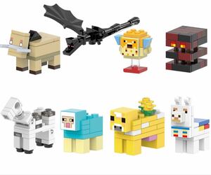 8体セット　マインクラフト　ブロック　ミニフィグ レゴ　LEGO 互換 ミニフィギュア　ep