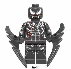1体　ヴェノム　ライオット　マーベル　アベンジャーズ　スパイダーマン ミニフィグ ブロック LEGO レゴ　互換 ミニフィギュア g