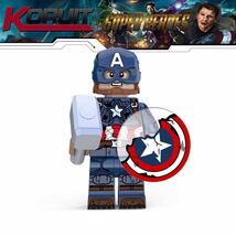 マーベル　キャプテン・アメリカ アベンジャーズ　ミニフィグ LEGO 互換 ミニフィギュア d_画像2