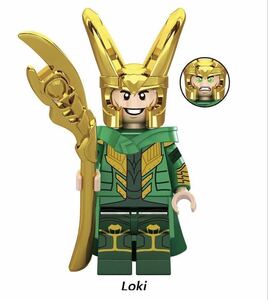 1体 ロキ マーベル　アベンジャーズ　ミニフィグ LEGO 互換 ミニフィギュア d