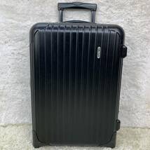 【極美品】RIMOWA リモワ SALSA サルサ 32L 機内持ち込み可能 TSAロック マットブラック 黒 2輪 超軽量 スーツ ケース キャリー バッグ_画像2