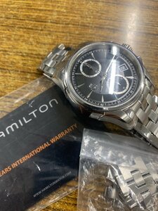 ◆1円◇稼働◇　ハミルトン　H326160　ブラック　　自動巻き　メンズ　腕時計　保証書　コマ　K881