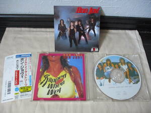 BON JOVI Slippery When Wet(ワイルド・イン・ザ・ストリーツ) ‘88(original ’86) 限定盤国内帯付初期盤 ピクチャーCD ピンナップ付