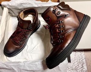 グッチ　Gucci Leather Trekking Boot 'Cocoa' メンズスニーカー ブーツ 極美品　サイズ7 25-25.5cm