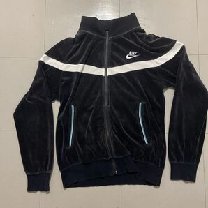 【希少古着】NIKE short lengt black velours jacket