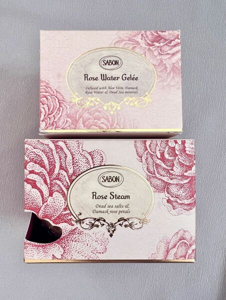 【新品2点セット】SABON サボン①ローズウォータージュレ②ローズスチーム