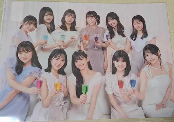 Juice=Juice　植村あかり、全員集合クリアファイル　2点　Juice=Juice10周年企画展「ジュースで乾杯!!」