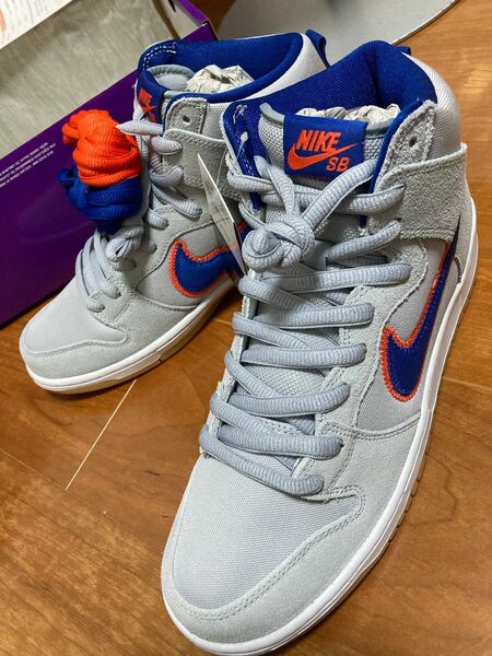 NIKE SB DUNK HIGH RUSH BLUE AND TEAM ORANGE 未使用品 28.0