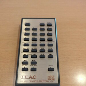 TEAC RC-481 VRDS-20 VRDS-10 VRDS-10SE VRDS-T1 リモコン