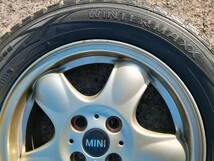 185/65R15　MINI　ミニ 純正アルミ+スタッドレスタイヤ 　4穴 PCD:100 15x5.5J インセット45 ハブ約55mm　_画像8