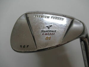 ★BRIDGESTON ブリジストン TOUR STAGE X-WEDGE 01 ウエッジ SW 52° 純正スチールシャフト F743　★レア★激安★中古★　★