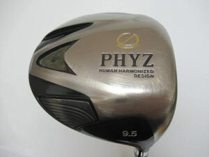 ★BRIDGESTON ブリジストン PHYZ ドライバー 1W 9.5° 純正カーボンシャフト F812　★レア★激安★中古★　★