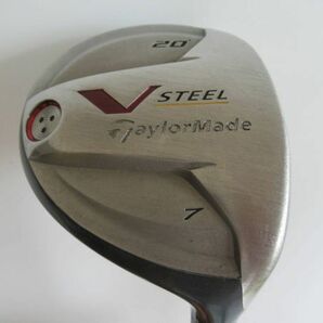 ★TaylorMade テーラーメイド V STEEL フェアウェイウッド 7w 20° 純正カーボンシャフト S F196★レア★激安★中古★ ★の画像1