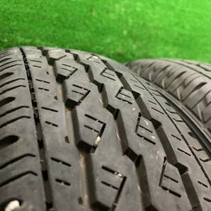 145/80R12 80/78N LT BRIDGESTONE K370 ブリジストン 2021年製 ラジアルタイヤ 夏 4本 鉄ホイール セット 12×4J マルチ 35の画像4