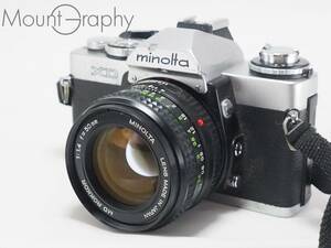 ★特別特価★ MINOLTA ミノルタ XD ボディ + MD ROKKOR 50mm F1.4 レンズキャップ付 #i4442