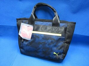 新品 PUMA プーマ ゴルフ グラフィック ラウンド トートバッグ 079719 ネイビーカモ