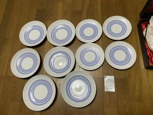 ローゼンタール　 ロマンスシリーズブルー柄 皿10枚