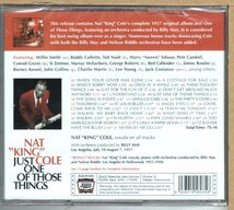 【新品CD】NAT KING COLE / JUST ONE OF THOSE THINGS_画像2