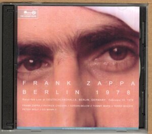 【中古CD】FRANK ZAPPA / BERLIN 1978