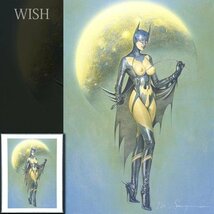 【真作】【WISH】空山基 版画 8号大 直筆サイン シートのみ Batgirl ◆エロスの美女人気作 　　〇世界的に活躍 #23093775_画像1