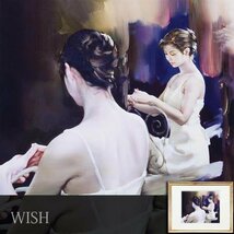 【真作】【WISH】村山直儀「バレリーナ」リトグラフ 直筆サイン有 ◆美人　　〇モスクワ・ポリジョイ劇場個展 #23112301_画像1