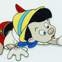 【真作】【WISH】ウォルト・ディズニー Walt Disney「PINOCCHIO」セリグラフセル画 証明シール ◆ピノキオ人気作 #23112843_画像4