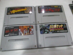 スーパーファミコン ソフト 4個セット 真女神転生II THE ROCKETEER バトルテック 緋王伝 33