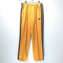 22SS NEEDLES TRACK PANT POLY SMOOTH Sサイズ KP220 イエロー ゴールド ニードルス トラックパンツ ポリスムース ネペンテス ジャージ_画像1