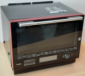 【LZ29】ER-VD3000(R) TOSHIBA 東芝 過熱水蒸気オーブンレンジ 通電確認済み 2020年製 動作品