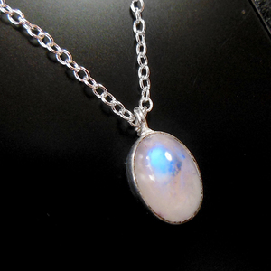  Sri Lanka production * blue moonstone pendant necklace A