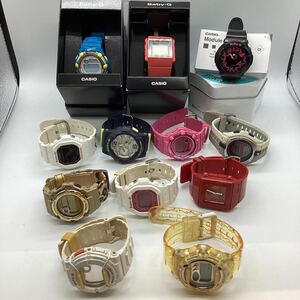 【21502】 CASIO カシオ BABY-G 12個まとめ　 ジャンク　箱付き有　中古品　二次流通品