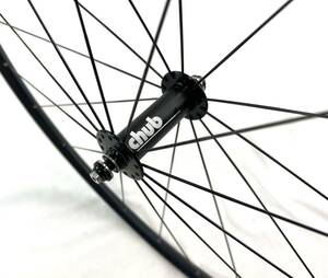 手組 CHUBハブ × Velocity A-23リム 24H ピスト フロントホイール mash sf aarn phil wood blue lug suntour superbe dura ace njs hed 