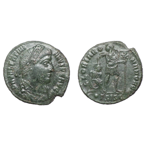 ★1円スタート★【古代ローマコイン】Valentinian I（ウァレンティニアヌス1世）クリーニング済 ブロンズコイン 銅貨 フォリス(ysjkK97C2D)