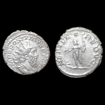 【古代ローマコイン】Postumus（ポストゥムス）クリーニング済 シルバーコイン 銀貨 アントニニアヌス(KPyHy36TYk)_画像1