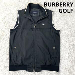 BURBERRY GOLF バーバリーゴルフ ベスト ロゴ刺繍 Mサイズ