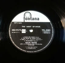希少! UK FONTANA MONO TFL オリジナル THE MOST OF MILES / Miles Davis MAT: 1L1/2L1 _画像5
