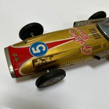 A173 当時物　昭和レトロ　萬代屋　ブリキ　玩具　オモチャ　golden Racer ゴールデンレーサー　旧バンダイ_画像10