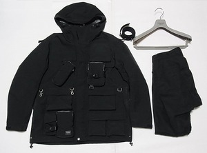 COMME des GARCONS JUNYA WATANABE MAN PORTER GORE-TEX ジュンヤワタナベマン×ポーター×ゴアテックス フーデッドジャケット&パンツ M