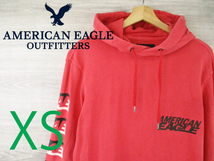 AMERICAN EAGLE●アメリカンイーグル＜デカロゴ コットン スウェット パーカー＞M849c_画像1