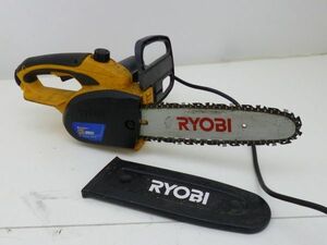 K035-S3-12653 RYOBI リョービ CS-2501 電動 チェーンソー 通電確認済 現状品①