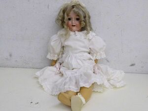 K197-N35-479 MB ビスクドール ヘッド 人形 女の子 洋人形 約58cm 現状品①