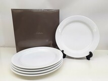 L243-N37-133 Noritake ノリタケ 27cmプレート 5枚セット アーティックホワイト 洋食器 箱あり 現状品③_画像1