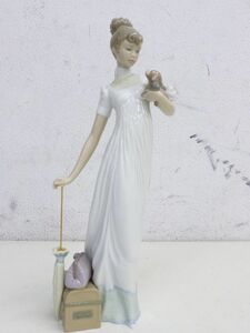 K101-N30-1124 LLADRO リヤドロ 僕がお供だよ 6753 フィギリン 陶器人形 高さ約34cm 現状品①