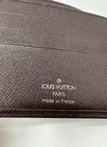 LOUIS VUITTON ルイヴィトン タイガ アカジュー ポルト ビエ 6 カルトクレディ M30486 二つ折り財布 札入れ カードケース メンズレディース_画像9