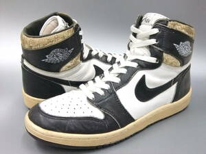 ■NIKE■AIR JORDAN1 白×黒 US11 29cm 85年製オリジナル ビンテージ エアジョーダン1 ナイキ