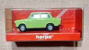 A 1/87 Herpa ヘルパ 3086 Trabant 601 S Limousine 旧東ドイツ 旧車 トラバント　グリーン×ホワイト ツートン