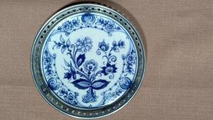  Holland made Delft Dell ftoJasmijnyasmin wine Coaster (12.×3.)