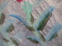 小松砂丘「真作」自筆水墨画「花図」昭和30年代作品「志ら山（白山）に白き雲湧く　水無月」_画像6