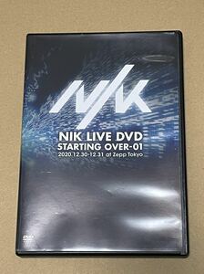 送料込 NIK - NIK LIVE DVD STARTING OVER-01 2020.12.30-12.31 at Zepp Tokyo