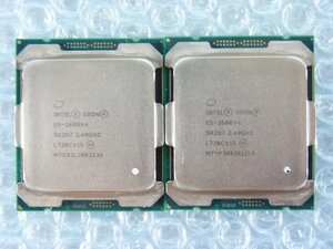 1PBU // 2個セット(同ロット) Intel Xeon E5-2680 V4 2.4GHz SR2N7 Socket(LGA)2011-3 Broadwell-EP M0// Fujitsu PRIMERGY RX2530 M2 取外